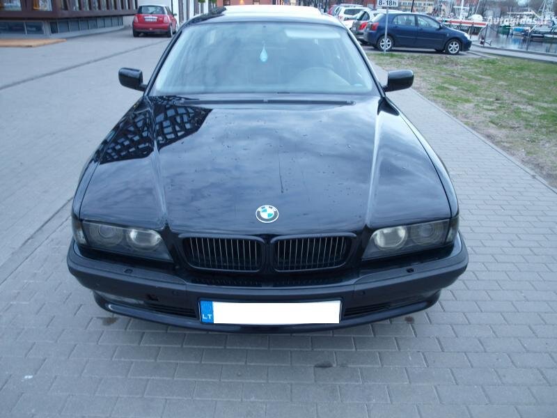 Black BMW Sedan — Neutral, Photograph, Car, License Plate, Pavement