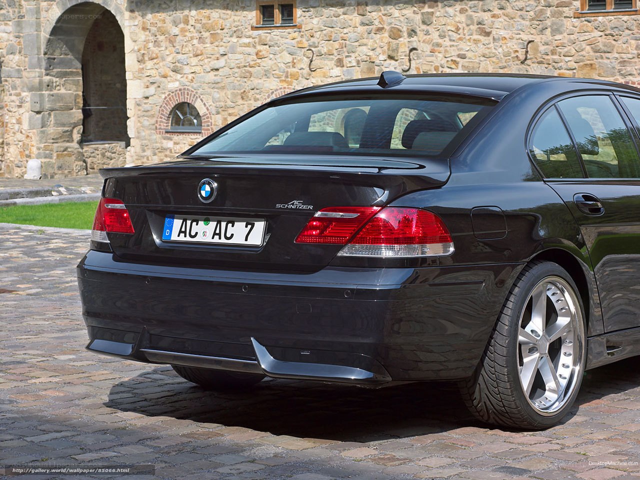 black bmw sedan rear view