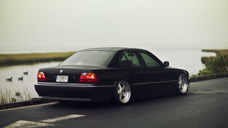 Black BMW Sedan — Serene, Morning