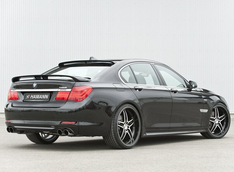 Black BMW sedan with Hamann tuning