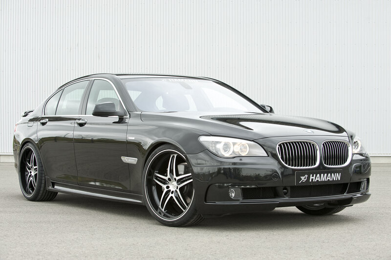 Black BMW sedan with Hamann tuning