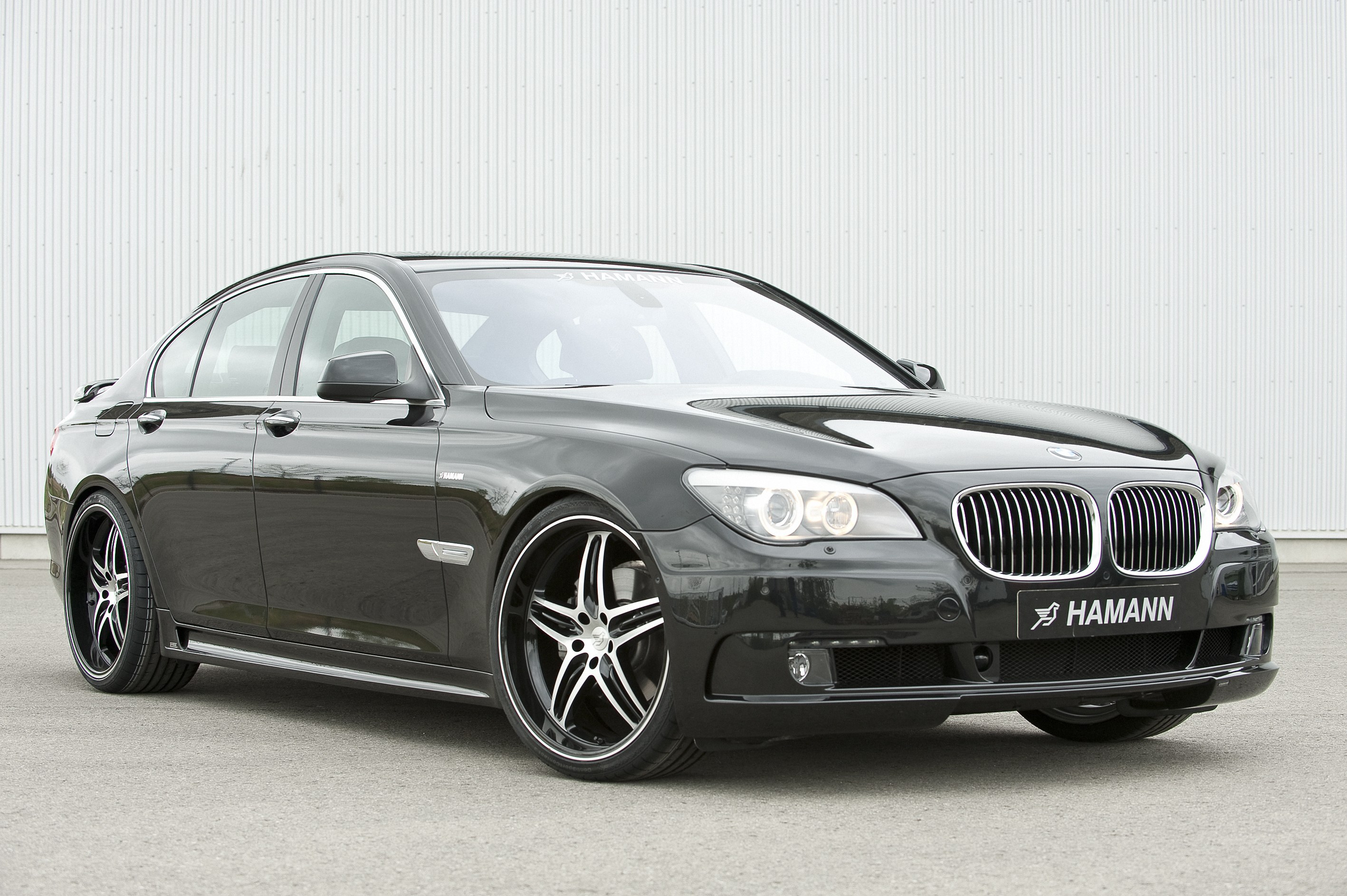 Black BMW sedan with Hamann tuning