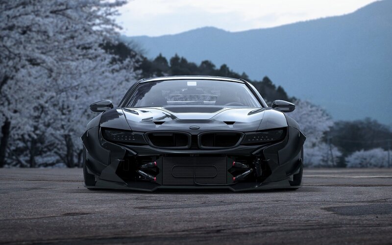 Black BMW sports car