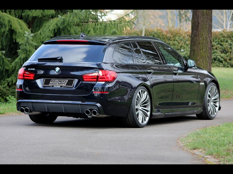 Black BMW station wagon