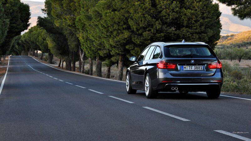 Black BMW Station Wagon — Gray