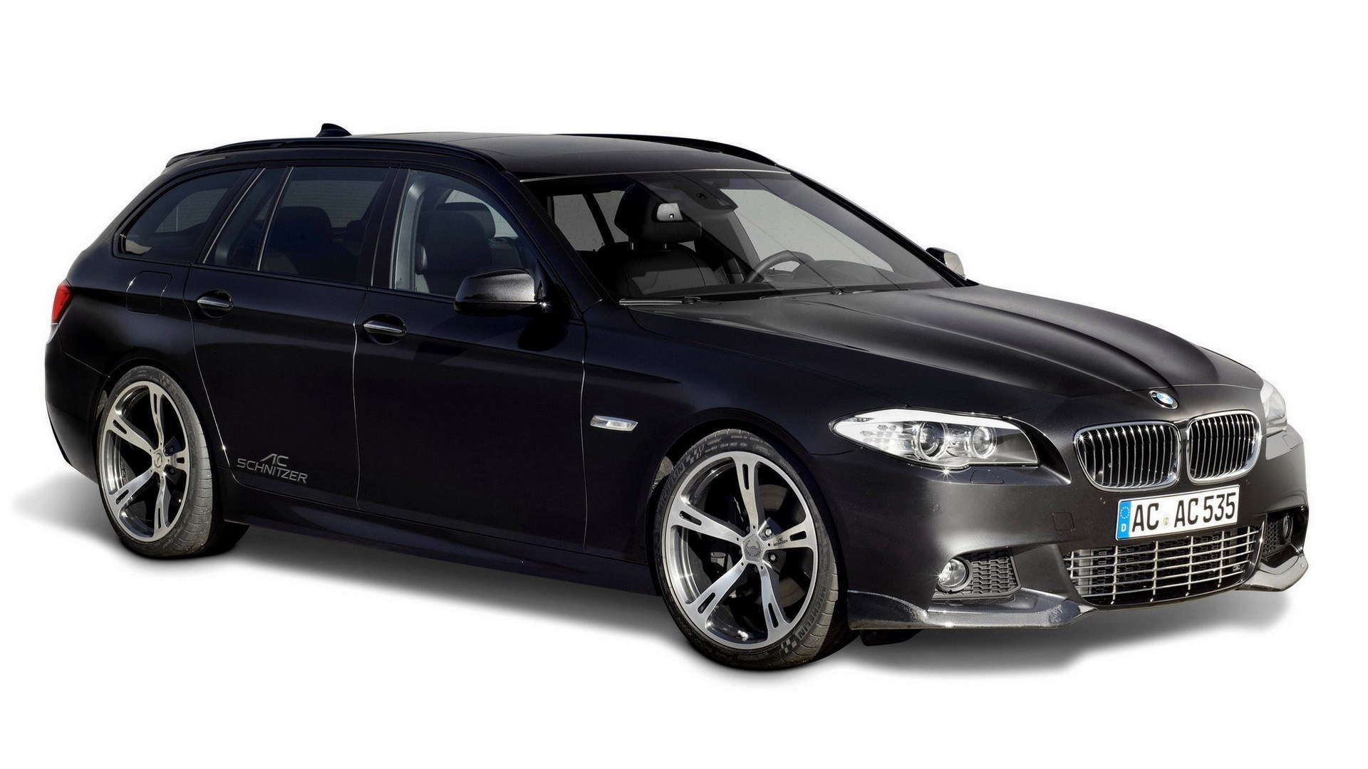 black bmw station wagon