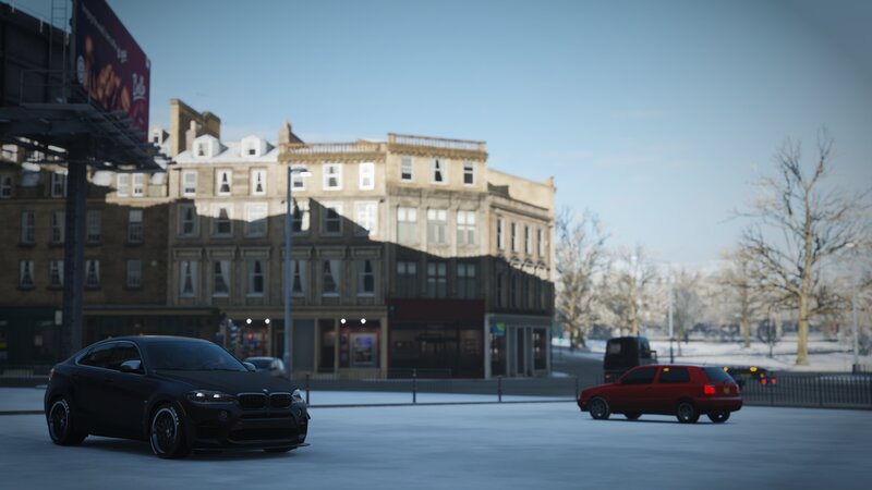 Black BMW SUV — Cold