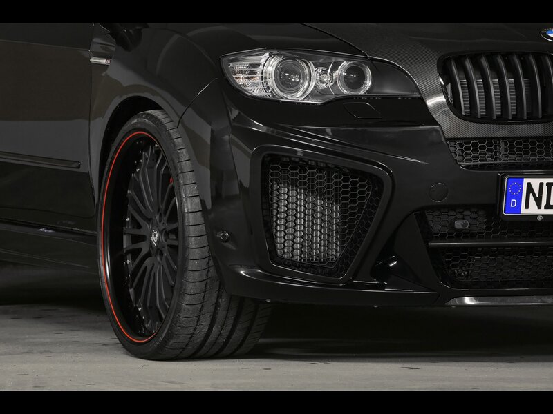 black bmw suv front view
