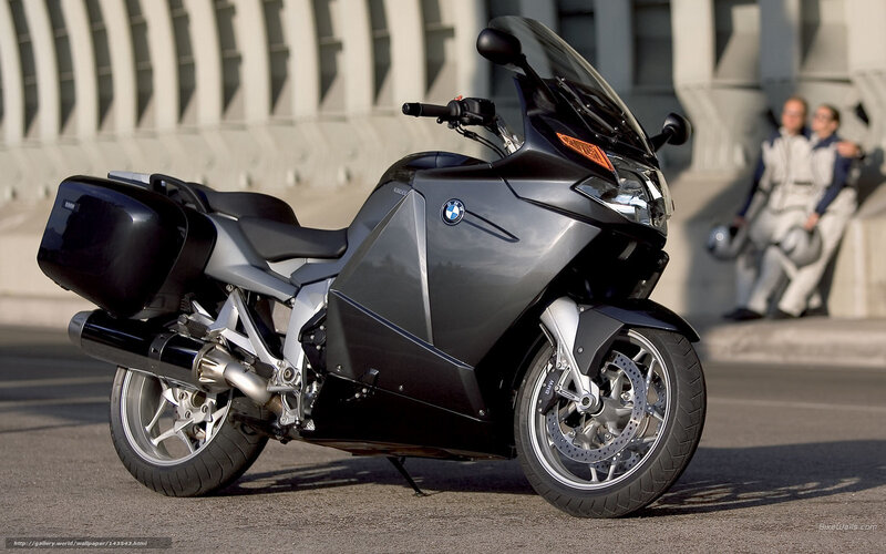 Black BMW Touring Motorcycle — Calm
