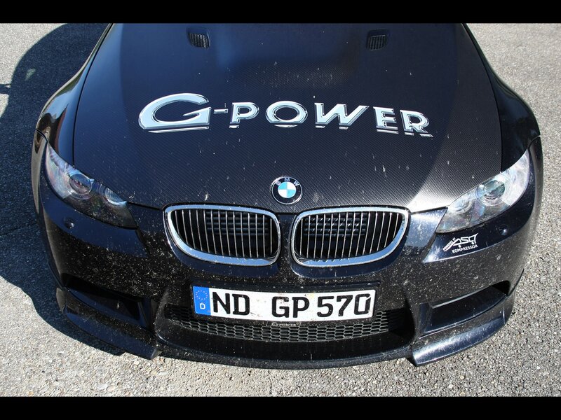 Black BMW with G-Power branding