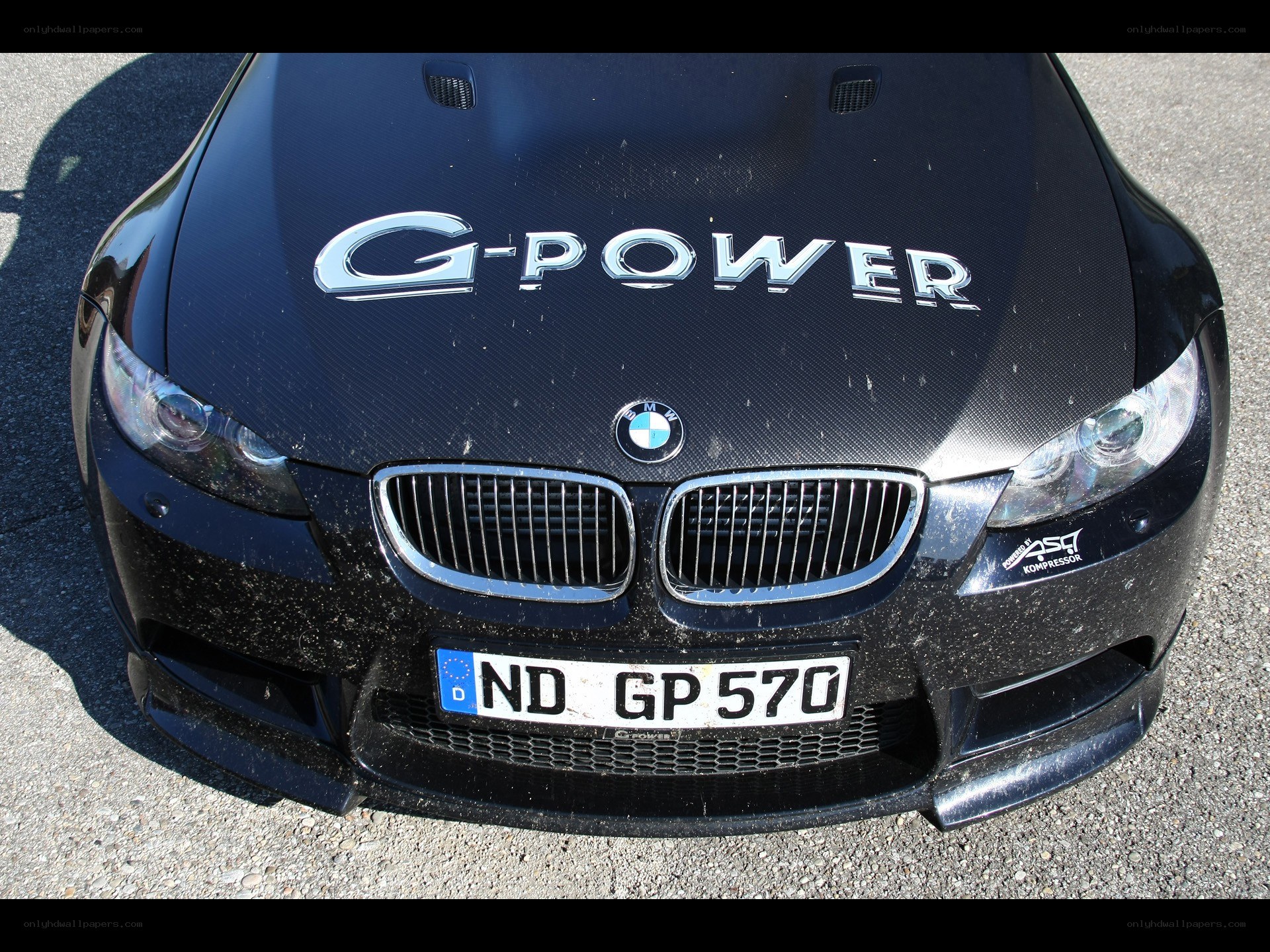 Black BMW with G-Power branding