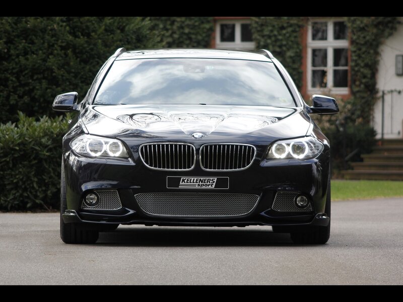 Black BMW with Kelleners Sport front bumper