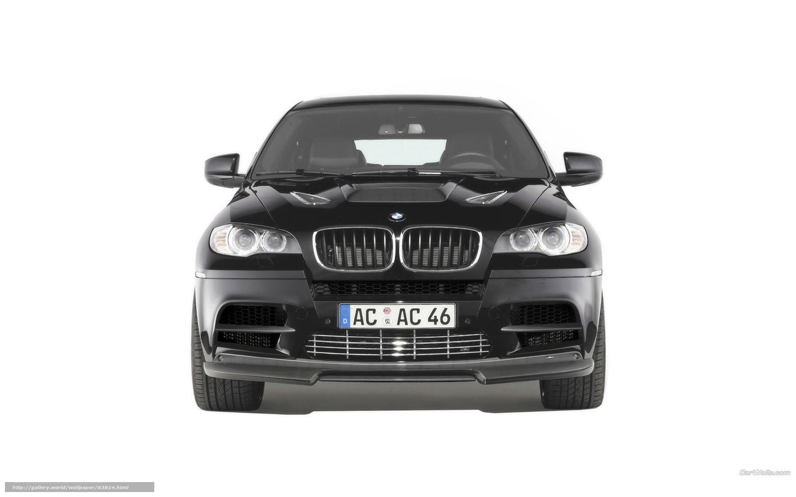 black bmw x6 front view
