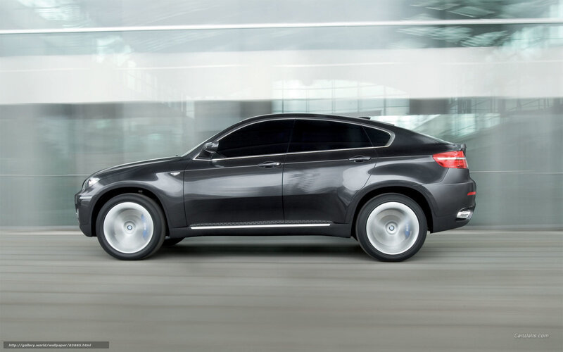 black bmw x6 in motion