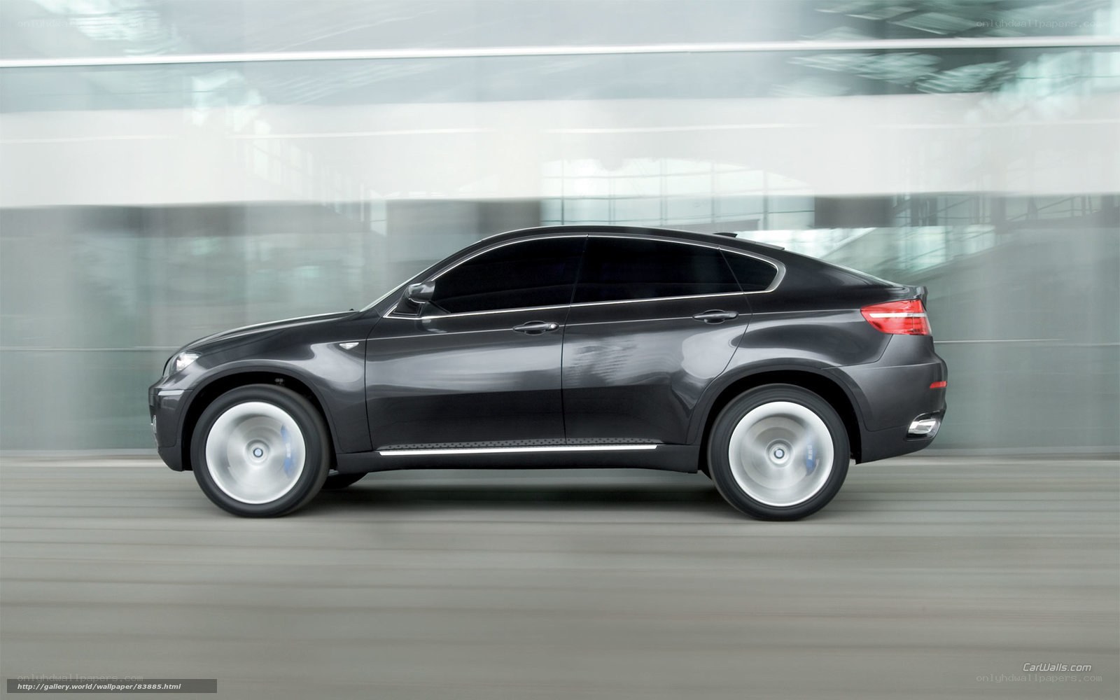 black bmw x6 in motion