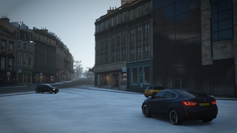 Black BMW X6 on Street