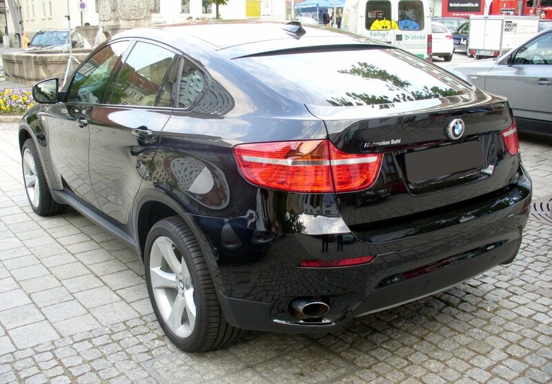 black bmw x6 suv