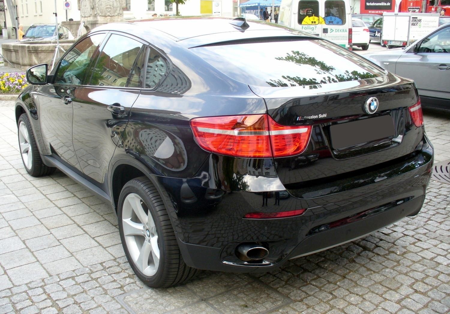black bmw x6 suv