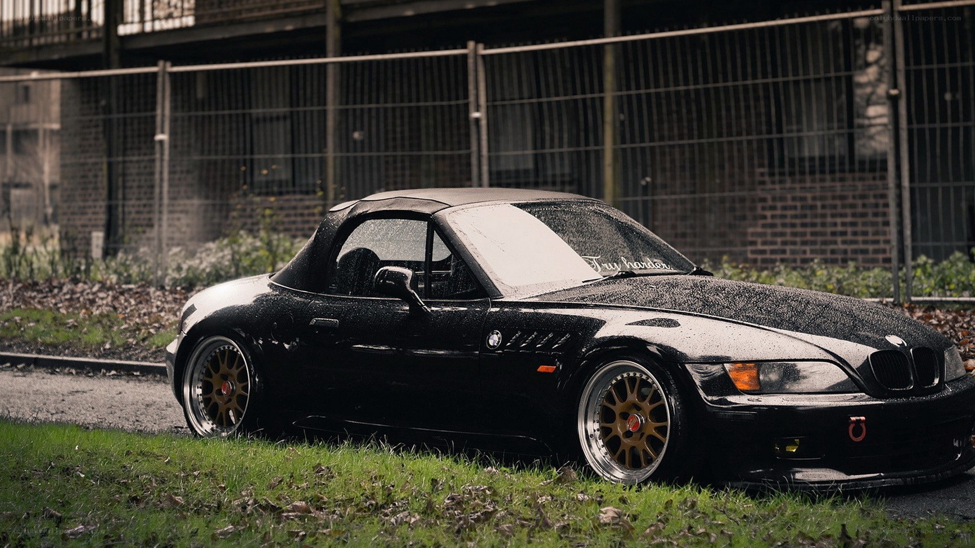 black bmw z3 convertible
