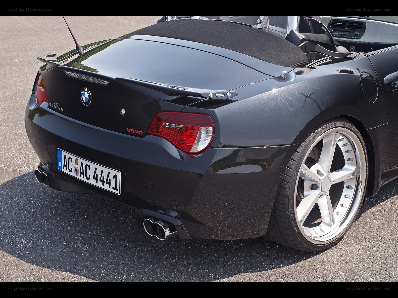 black bmw z4 convertible