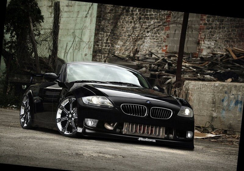 Black BMW Z4 — Dramatic, Photograph