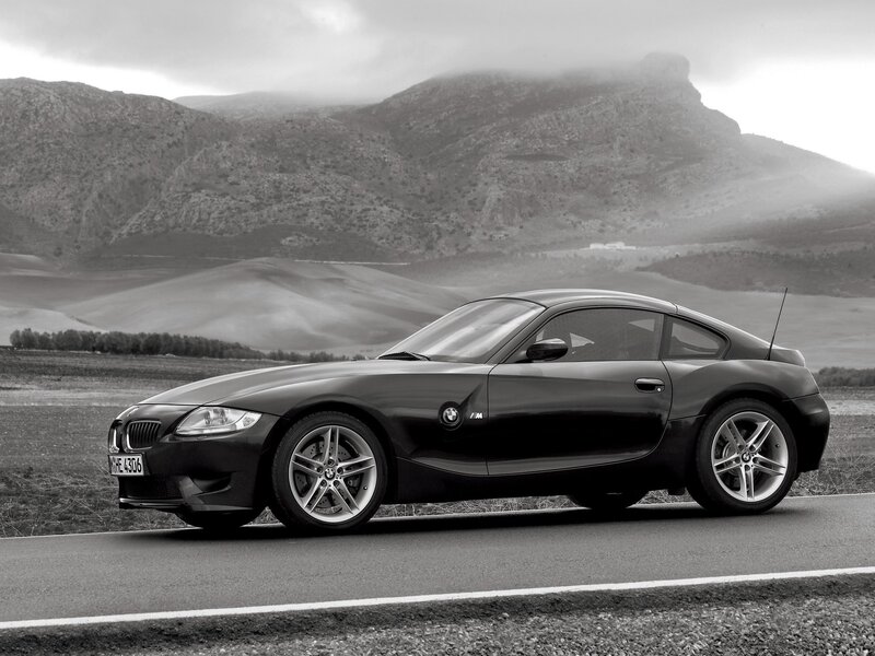 Black BMW Z4 M Coupe — Dramatic, Photograph, Car