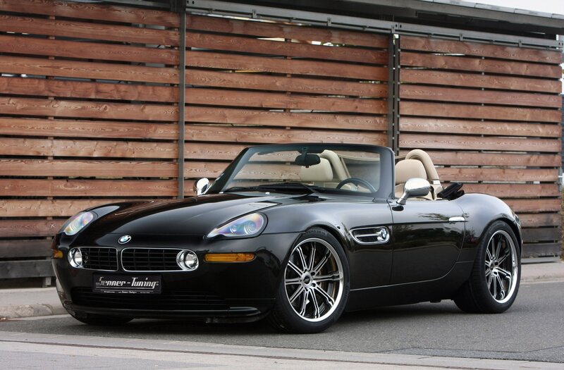 Black BMW Z8 convertible