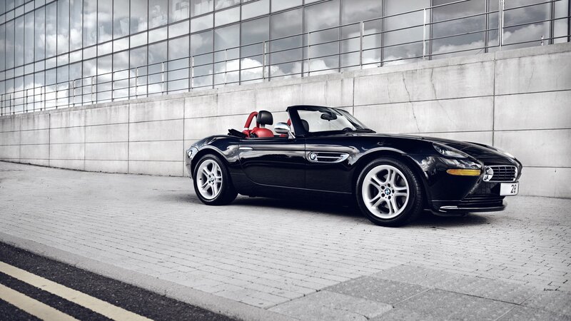 Black BMW Z8 convertible