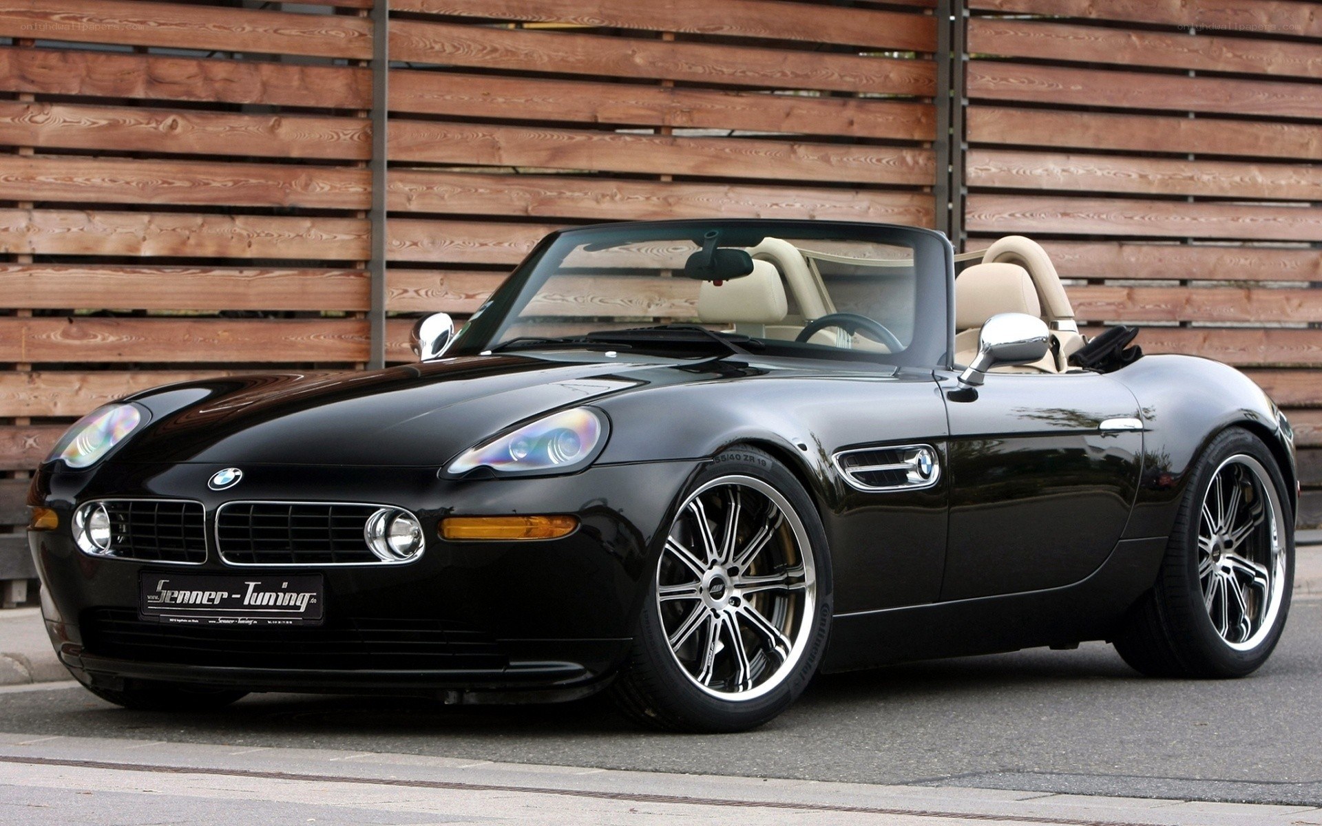 Black BMW Z8 convertible