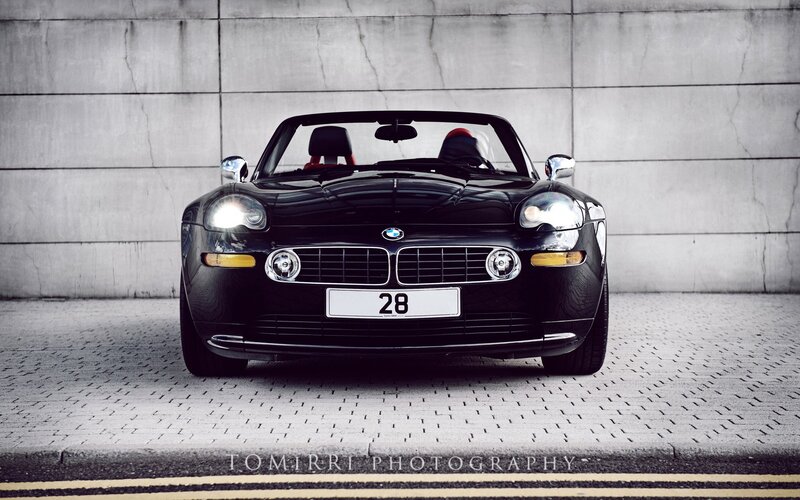 Black BMW Z8 convertible