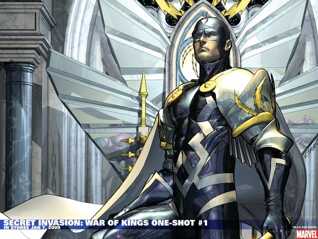 Black Bolt in a throne room