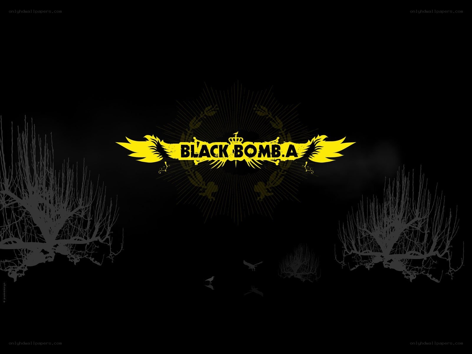 Black Bomb.A logo wallpaper