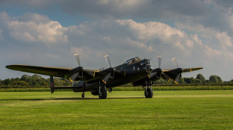 Black Bomber Aircraft — Green