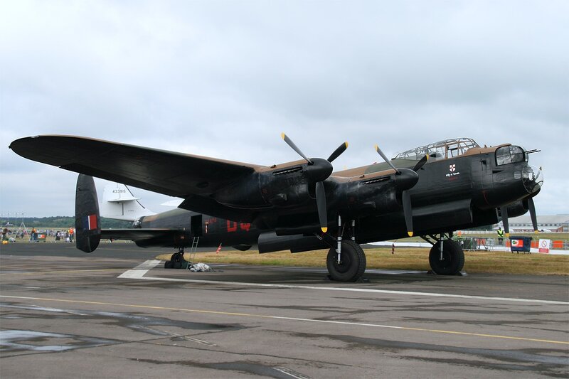 Black Bomber Aircraft — Overcast