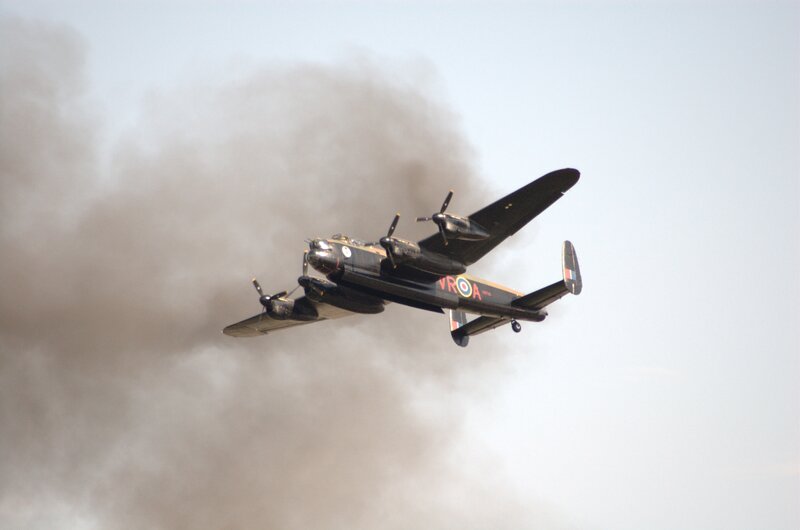 Black Bomber Plane — Gray