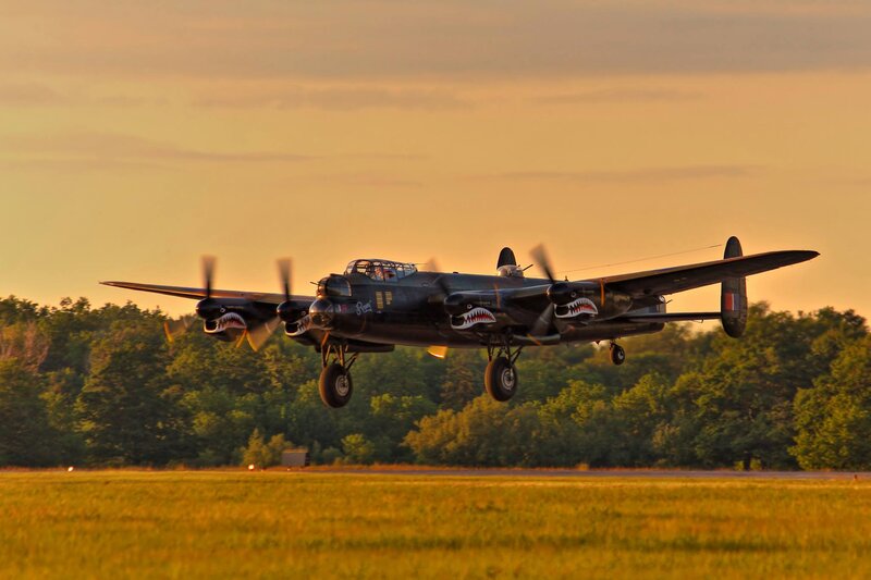 Black Bomber Plane — Yellow