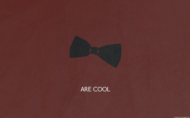 Black Bow Tie — Red