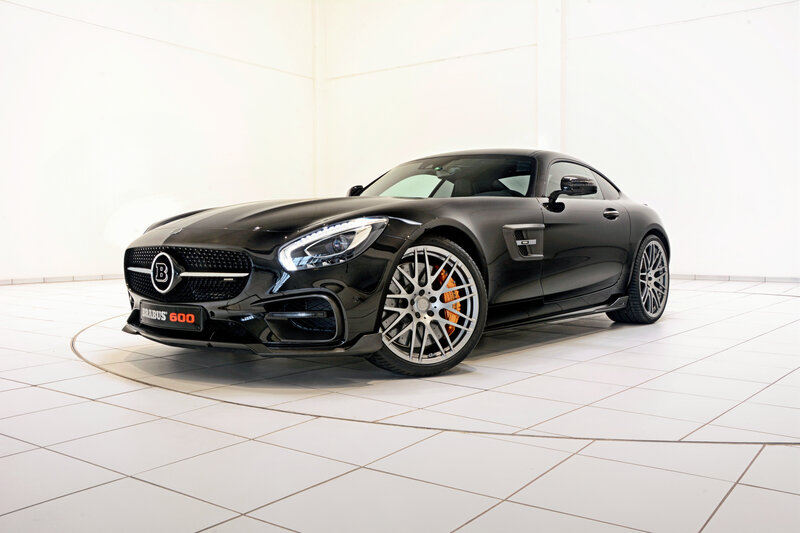 Black Brabus 600 sports car