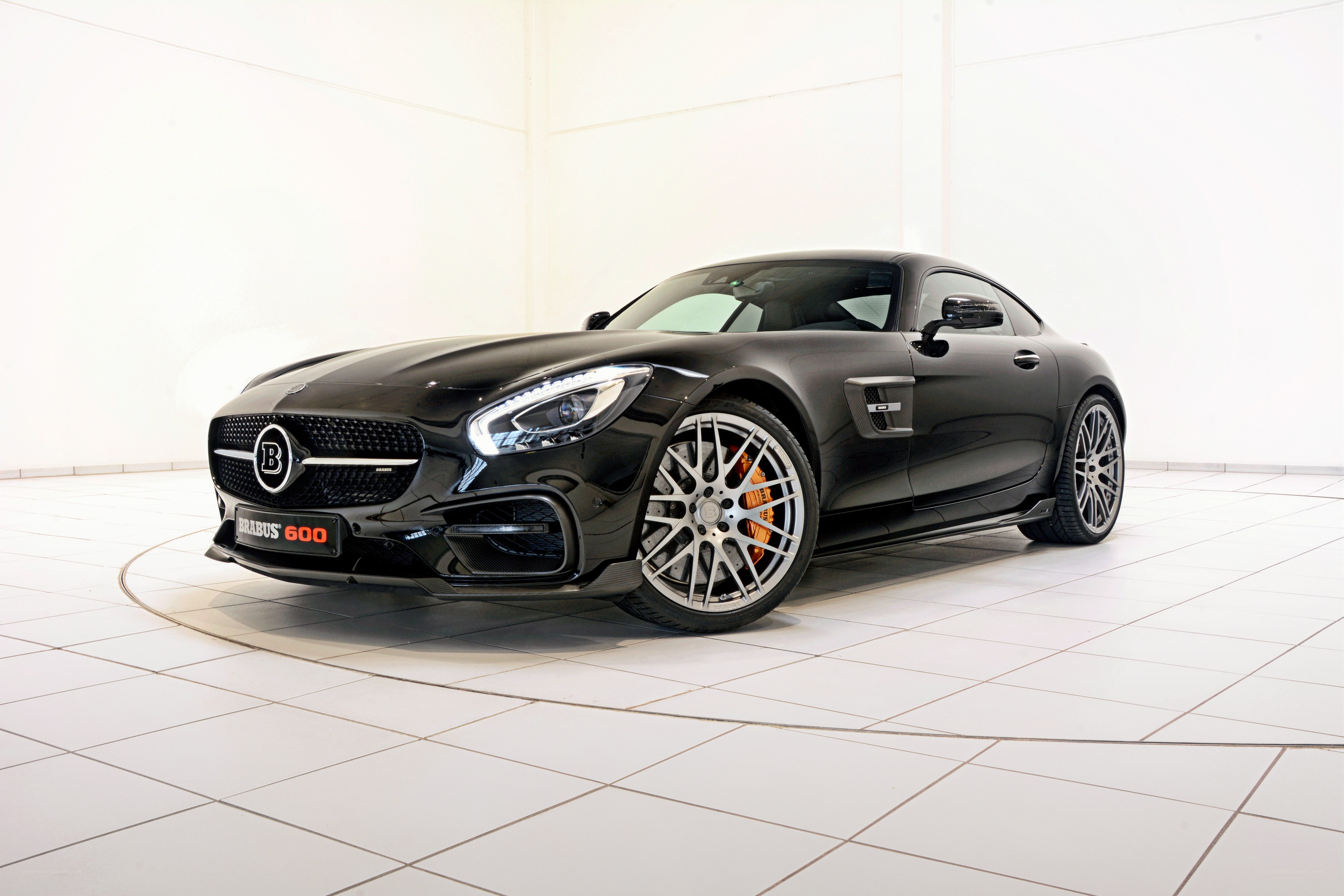 Black Brabus 600 sports car