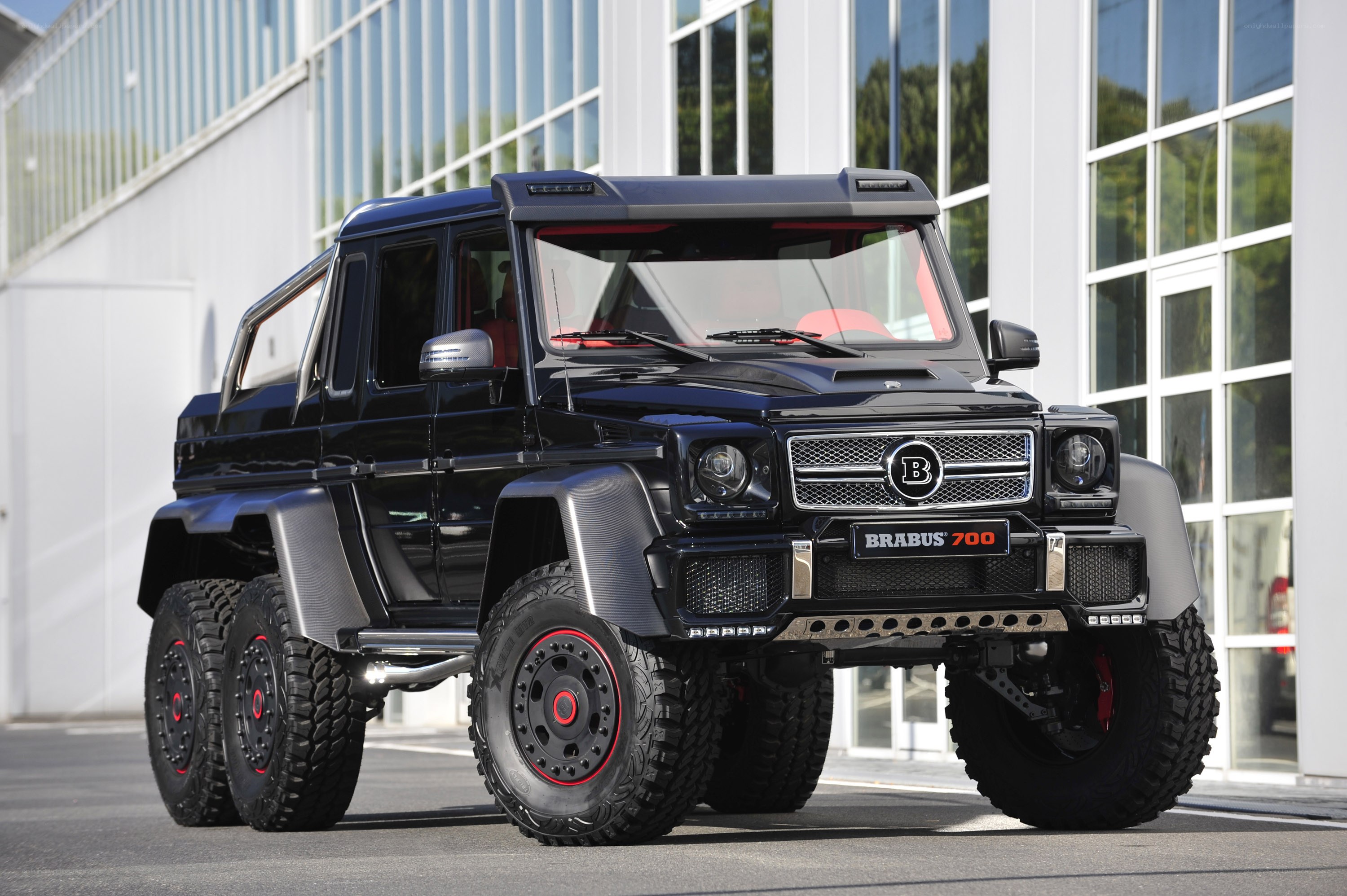 Black Brabus 700 6x6 vehicle