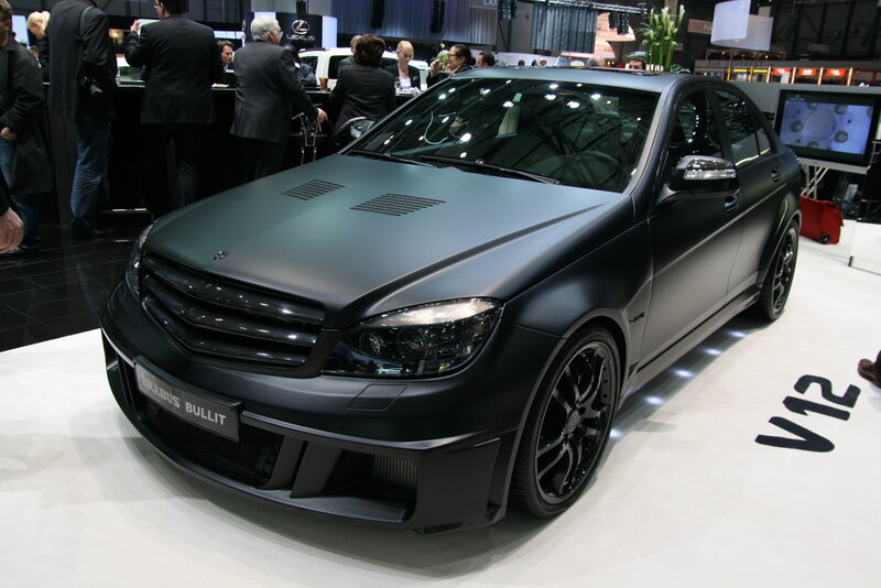 Black Brabus Bullit car on display