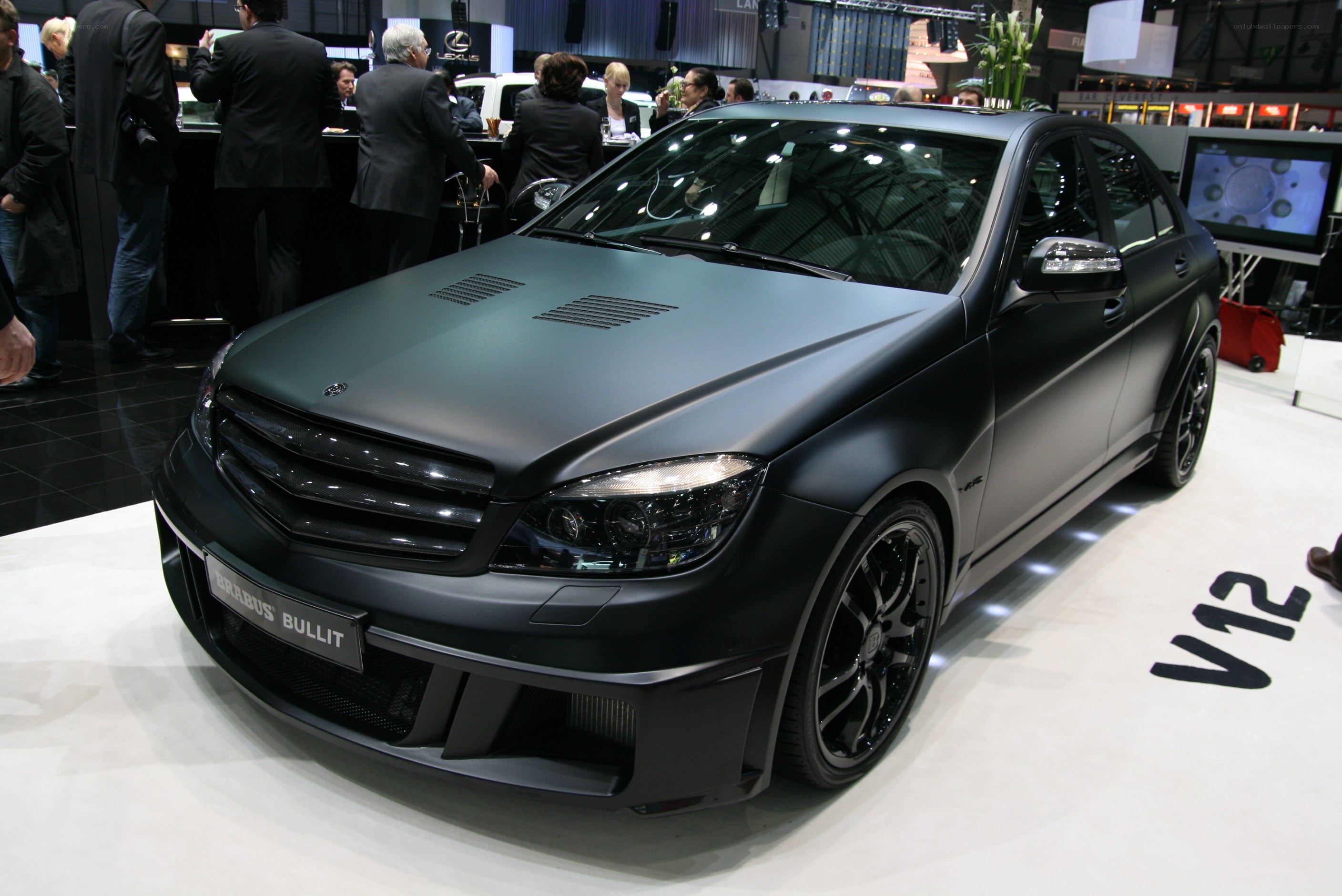 Black Brabus Bullit car on display