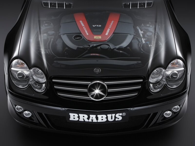 Black Brabus Car — Dramatic, Photograph, Car Engine, Headlights