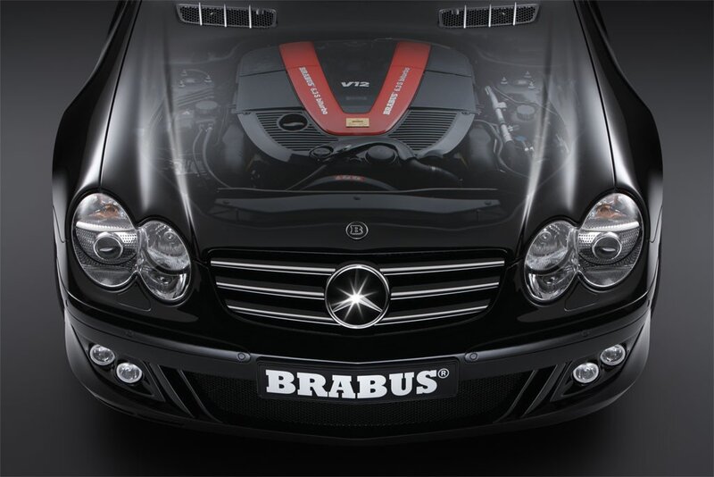 Black Brabus Car — Dramatic, Photograph, Engine, Grille, Headlights