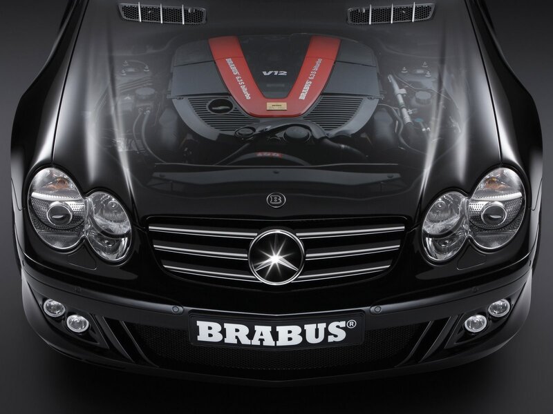 Black Brabus Car — Dramatic, Photograph, Engine, Grille