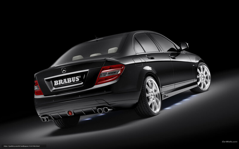 Black Brabus Car — Dramatic