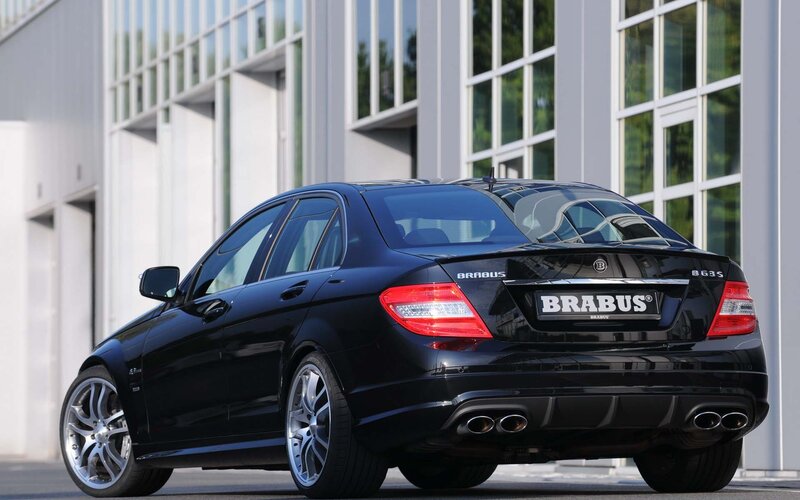 Black Brabus Car — Neutral, Afternoon, Photograph, Building, Windows, Wheels