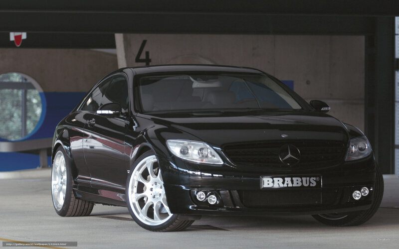Black Brabus Car — Neutral, Photograph, Parking Garage