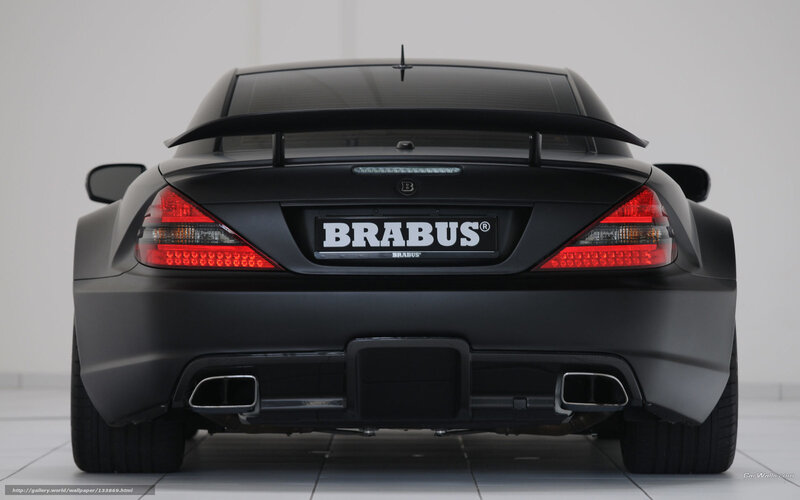 Black Brabus Car — Neutral, Photograph, Taillights