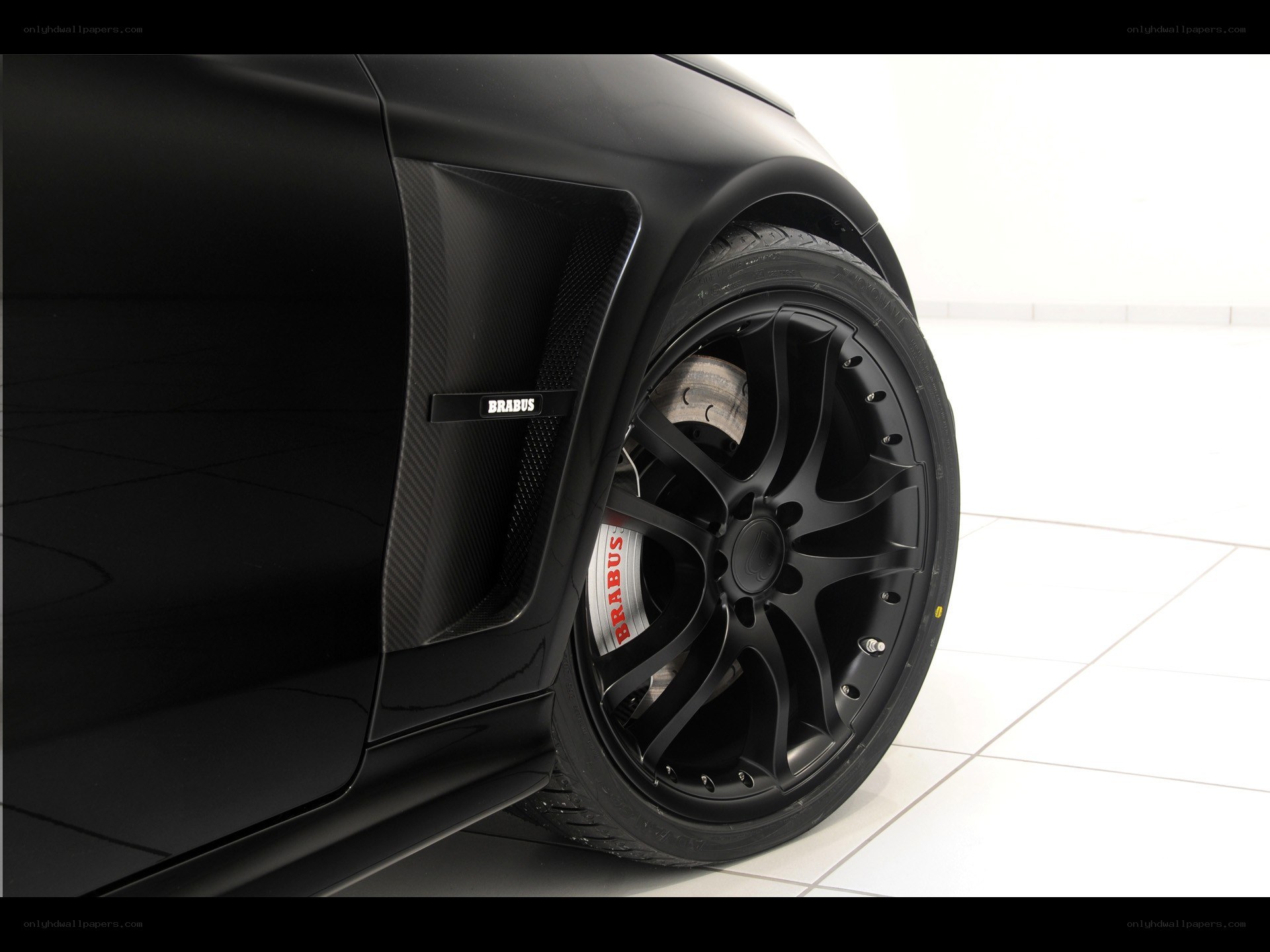 Black Brabus car wheel